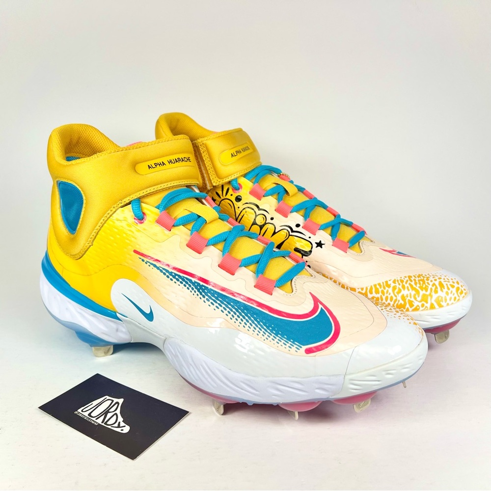 Rare Nike x RBI Alpha Huarache Elite 4 Multicolor Baseball Cleats Multiple Sizes